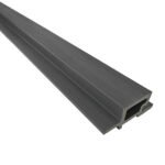 Perfil de Terminación End Revestimiento Exterior Co-Extruded G06 Silver Grey