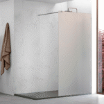 Mampara de Baño Fija Esmerilada 1001-2 80cm