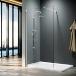 Mampara de Baño Fija Transparente 1001-1 80cm