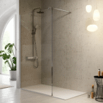 Mampara de Baño Fija Transparente 1003-1 90cm