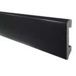 Varilla Zócalo Resistente al Agua Top Round Negro Azabache 14mm x 75mm x 2400mm