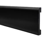 Varilla Zócalo Resistente al Agua Top Round Negro Azabache 15mm x 100mm x 2400mm